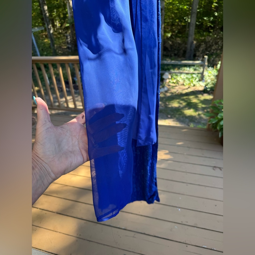 Steppin' Out Royal Blue Lace Dress - Picture 7 of 11
